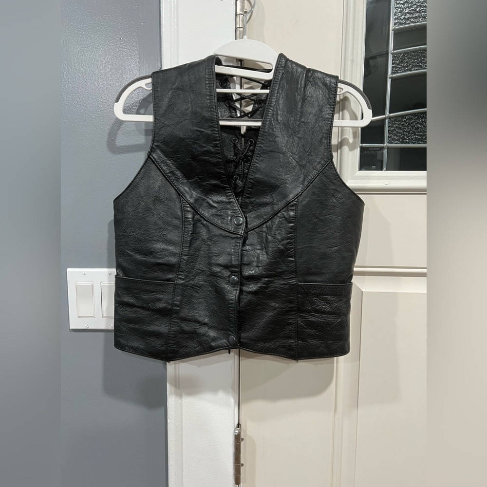 VINTAGE: Unik Leather Vest